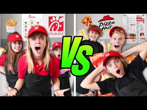 Видео: Мы открыли у себя в доме настоящую Pizza Hut и ресторан Chick-Fil-A!