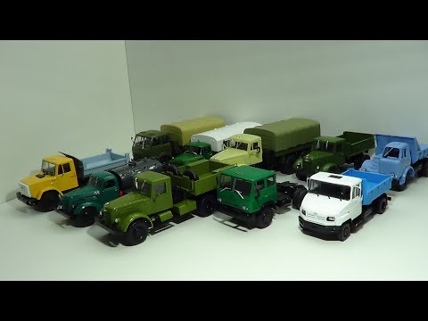 Видео: Легендарные грузовики СССР №40 ЯаЗ-210г масштаб 1:43 MODIMIO