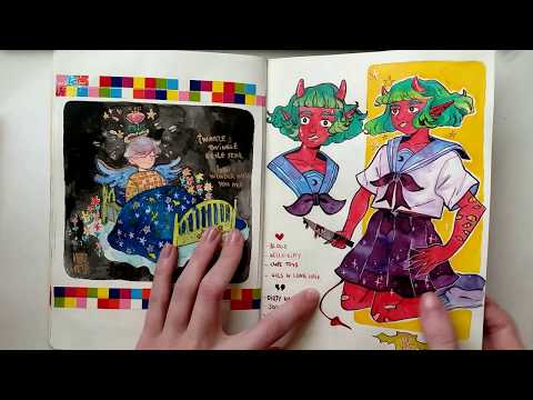 Видео: SKETCHBOOK TOUR | акварельный скетчбук