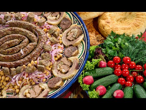 Видео: Узбекская мясная тарелка для свадьбы