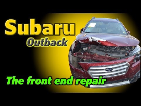 Видео: Subaru Outback. The front end repair. Ремонт переда.