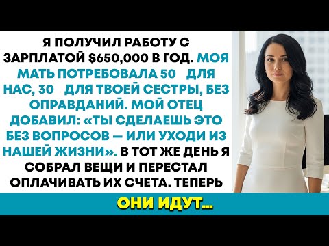Видео: Я получил работу с зарплатой $650,000 в год. Мать потребовала "50% нам, 30% сестре"