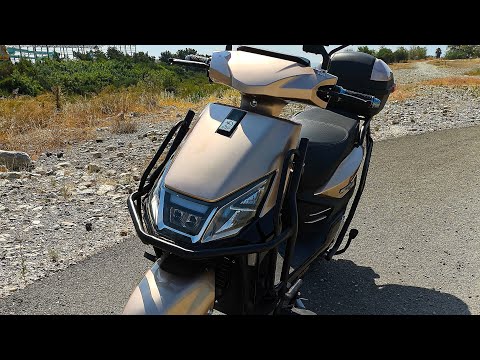 Видео: Катаем на электроскутере Falcon по трассе в Турции.Проехал огромный тоннель.