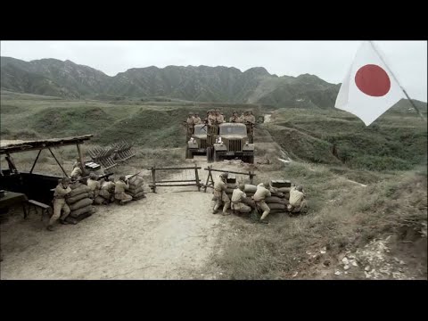 Видео: Китайский солдат, замаскированный под японца, перехватил японскую технику и уничтожил японцев.