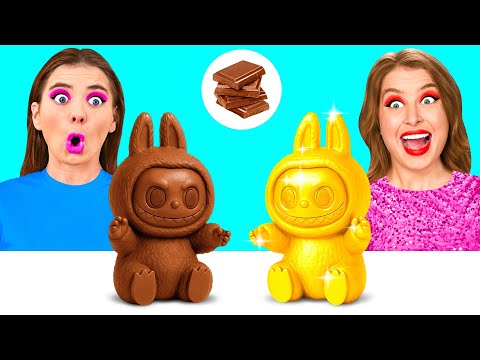 Видео: Дорогая vs Дешевая Шоколадная Еда Челлендж | Сумасшедшие Кулинарные Идеи от 4Teen Challenge