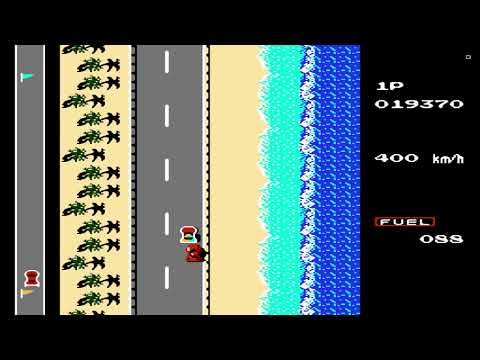 Видео: Прохождение Road Fighter (Dendy) (один круг)
