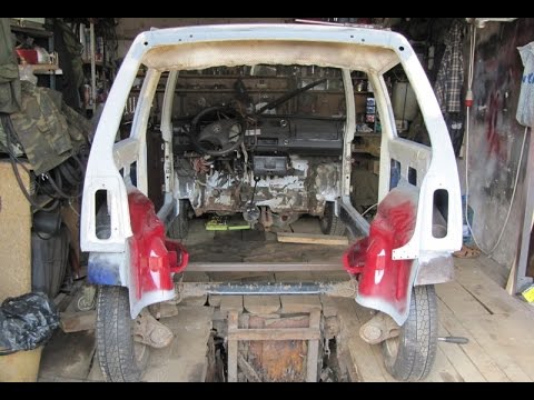 Видео: Ремонт "Оки" ч. 41 - привариваем задние лонжероны