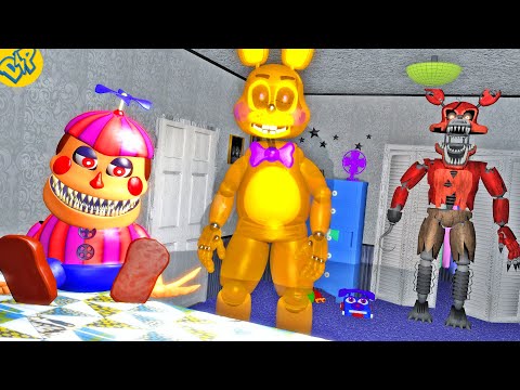 Видео: СТРАШНЫЕ АНИМАТРОНИКИ ФНАФ 4 ГАРРИС МОД || Garry's Mod FNAF