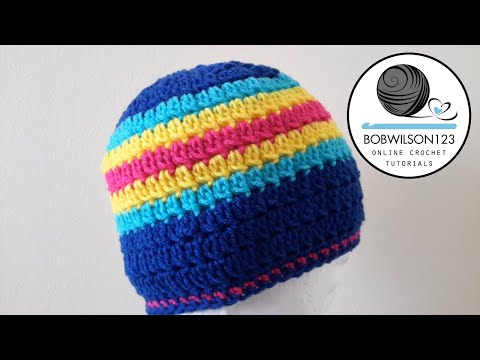 Видео: Урок вязания крючком ленивой шапочки-кластера