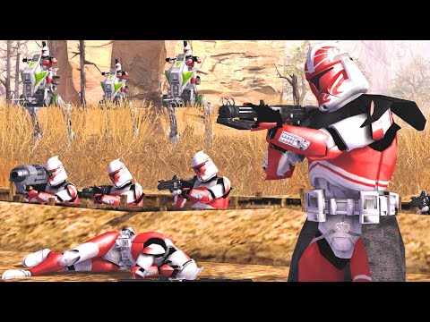Видео: ГЕРОИЧЕСКАЯ ОБОРОНА КЛОНОВ! ► Men of War: Star Wars Mod