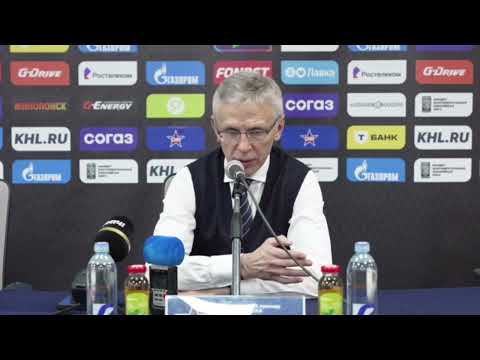 Видео: СКА - Трактор. Профессор ЛАРИОНОВ и ГРУ. Пресс-конференция главных тренеров. КХЛ (счёт в описании)