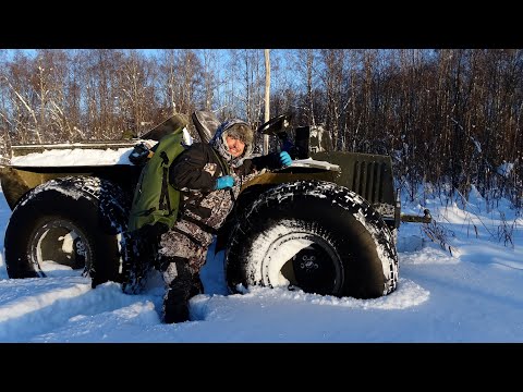 Видео: Охота на бобра #26.3 \ Проверка капканов в мороз
