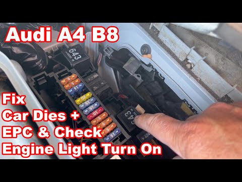 Видео: Audi A4 B8 2.0T автомобиль внезапно глохнет, EPC и Check Engine горят P068A U0100 исправлен 8K2 T...