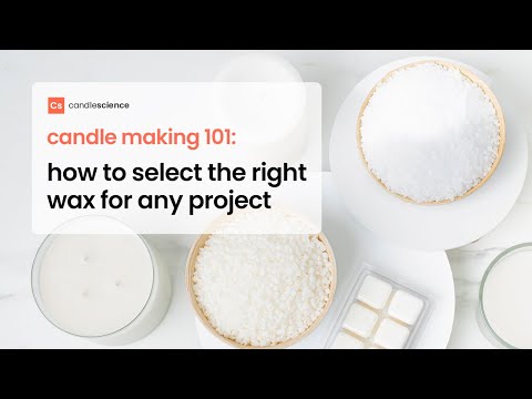 Видео: Основы изготовления свечей: как выбрать правильный воск для изготовления свечей, восковых фигурок...