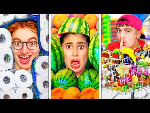 Видео: ИГРАЕМ В ПРЯТКИ В СУПЕРМАРКЕТЕ