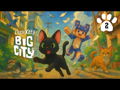Видео: 🐈🏙️ СТАЛИ МИЛЫМ ЧЕРНЫМ КОТИКОМ на 24 часа в Little kitty big sity часть 2!