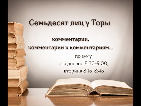 Видео: Семьдесят лиц у Торы - комментарии, комментарии к комментариям...30.10.25