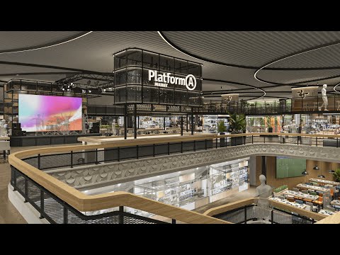 Видео: Фудмаркет PlatformA - новая гастрономическая точка в Алматы