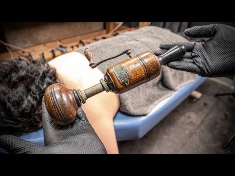 Видео: Ремонт очень старого ржавого японского ручного массажера!
