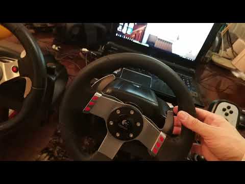 Видео: Если игровой руль logitech не вращается, не крутится, не калибруется. Различие g25 и g27