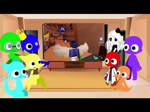 Видео: Радужные друзья,но я прохожу без коробок!📦 реакция гача клуб