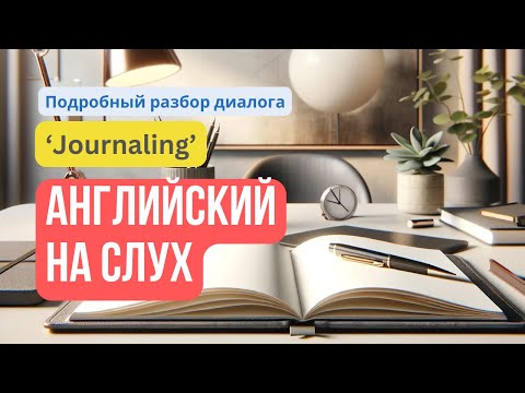 Видео: Английский на слух 🔊 по диалогу на тему: «Journaling» 📖 — подробный разбор и тренировка навыков