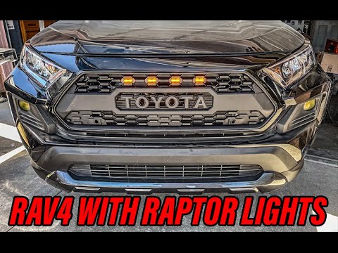 Видео: Как подключить и установить фары Raptor на Toyota RAV4 2019 2020 2021 (решетка радиатора TRD PRO)...