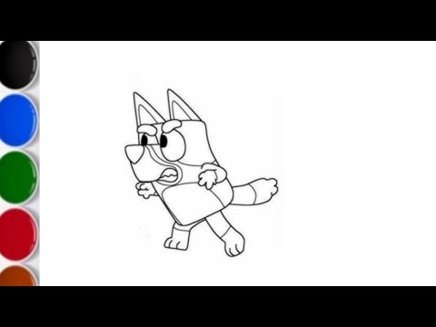 Видео: Как нарисовать голубого💙🧡 | пошаговая раскраска голубого | раскраска голубого | easycolouring | k...