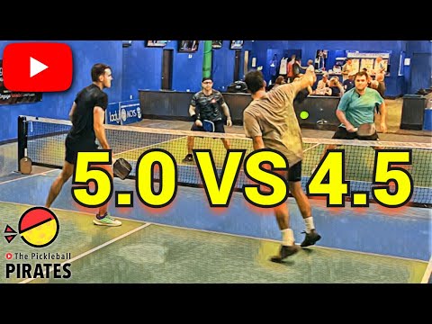 Видео: Вот что происходит, когда игроки Pickleball 5.0 играют с сильными игроками 4.5.