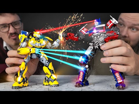Видео: Оптимус Прайм против Бамблби? 😱🔥 Я сделал больших трансформеров из набора Epic Model Kit 🤖🔧