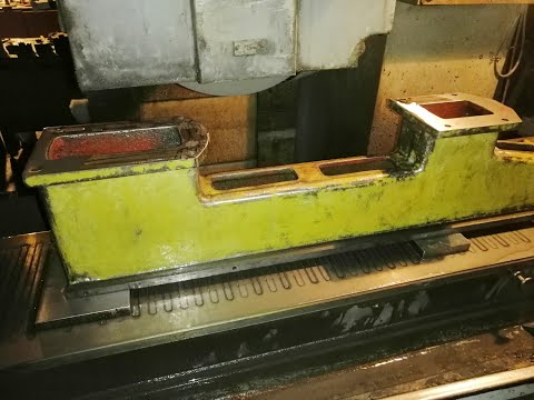 Видео: Ремонт станины токарного станка ТВ-6 (ТВ-4). Шлифовка подошвы опор и направляющих. Часть 1.