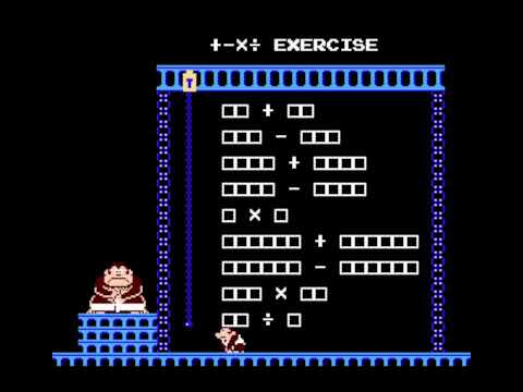 Видео: Donkey Kong Jr. Math Прохождение 3. + - * / EXERCISE