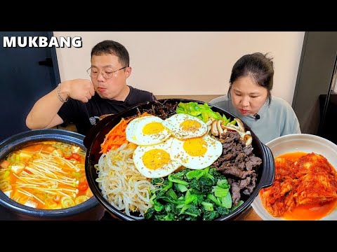 Видео: Готовим корейский пибимпап! Немедленно приготовьте приправленные бульгоги!ㅣCooking & Mukbang