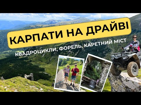 Видео: Карпати 2025: квадроцикли, Каретний міст та ловля форелі