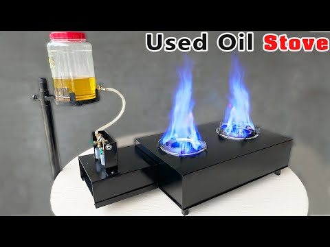 Видео: ВОТ ЭТО ДА ! 2 в 1 Подержанная масляная плита использует 12-вольтовый вентилятор вместо газа
