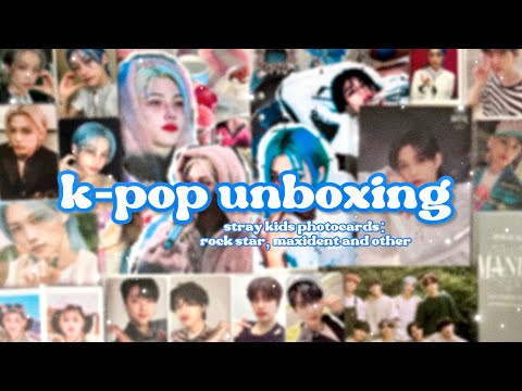 Видео: распаковка карт | новые коллажики, много неформата | unboxing stray kids photocards