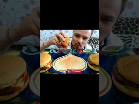 Видео: ASMR Burger Mukbang Big Bites Eating Show 먹방 #shorts | АСМР Бургер Мукбанг