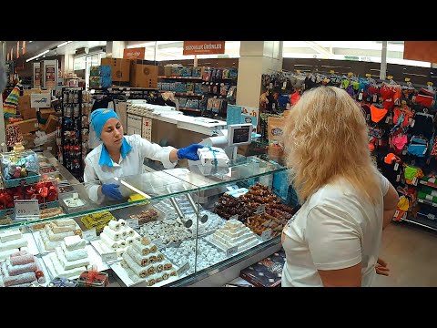 Видео: Прогулка в "Migros" рядом с отелем Club Hotel Sera, Antalya 15.06.2024