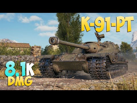 Видео: К-91-ПТ - 5 Kills 8.1K DMG - Пугающий! - Мир Танков