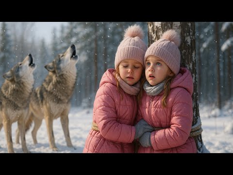 Видео: Воющие волки окружили близняшек привязанных к дереву зимой,  девочки готовились умереть, но...