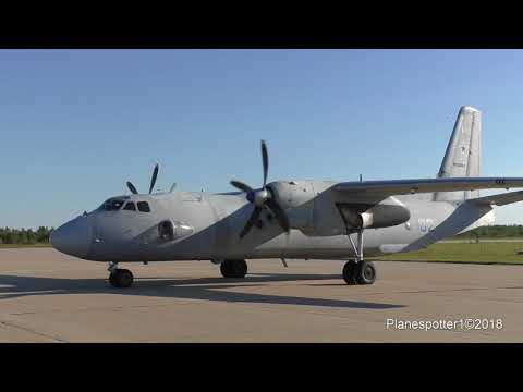 Видео: АН-26 RF-36069 запуск, взлет. Engine start, Takeoff. Кубинка. Армия-2018