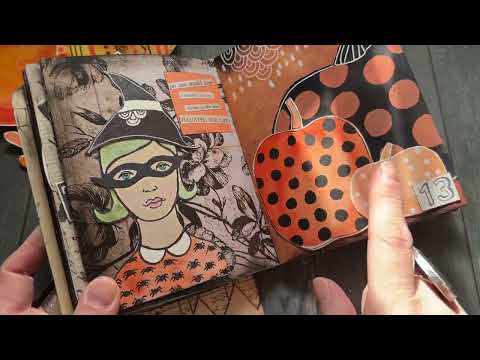 Видео: Пролистайте журнал «Junk Journal» — Хэллоуинский журнальный вызов 2025