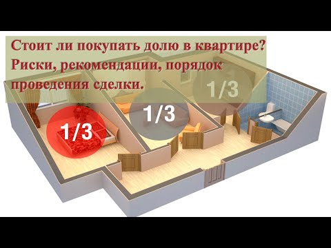 Видео: Стоит ли покупать долю в квартире? Риски, рекомендации, порядок проведения сделки.