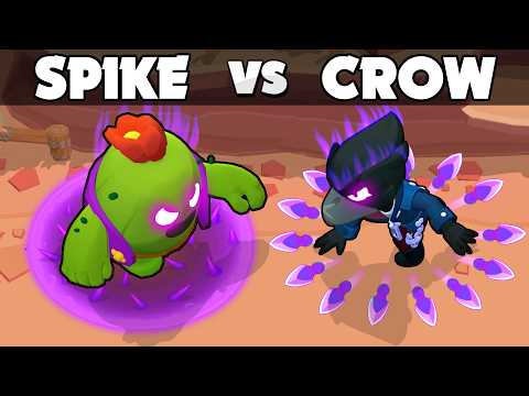 Видео: Спайк против Ворона ⭐ Brawl Stars