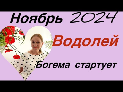 Видео: 🔴Водолей ... ноябрь 🔴Богема стартует...