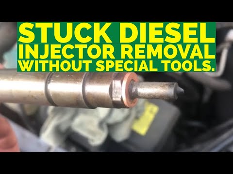 Видео: Снятие и установка застрявшей дизельной форсунки без специальных инструментов на Volvo D5.