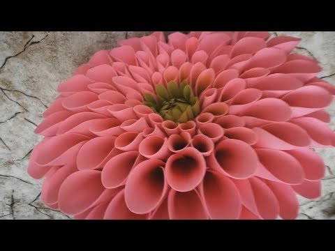 Видео: Ростовой георгин из изолона. Часть 4