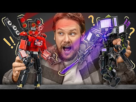 Видео: Создание трёх величайших титанов Скибиди: Лего-Титан Спикермен, улучшенный Камермен и ТВ-Мэн! 🤖🦾