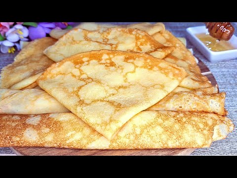 Видео: ИДЕАЛЬНЫЕ БЛИНЫ! Секрета нет, есть несколько мелочей. ОЧЕНЬ ТОНКИЕ БЛИНЫ 🥞