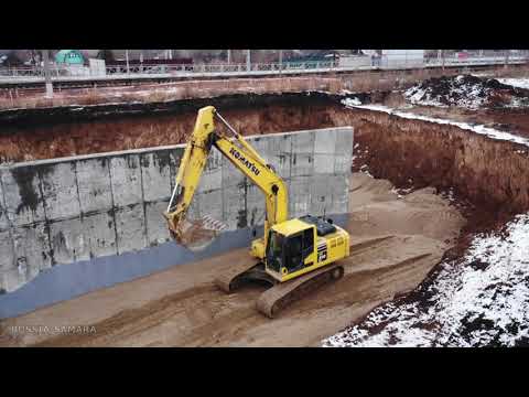 Видео: Строительство тоннеля под ж/д путями - станция Дачная / автомагистраль Центральная / Самара / Russia